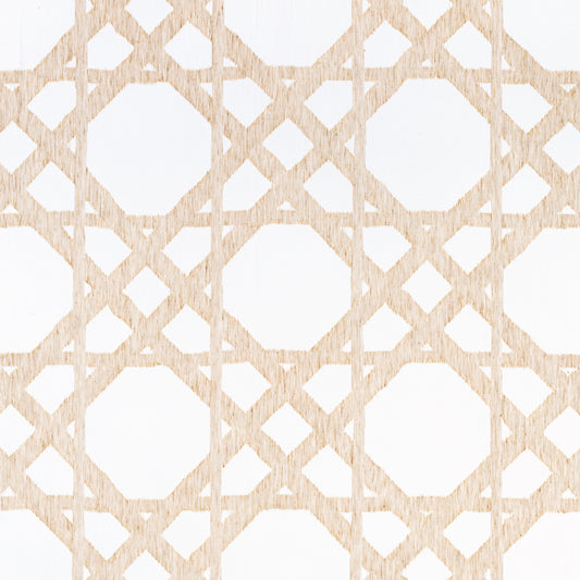 Purchase Thibaut Fabric SKU FWW7133 pattern name Cyrus Cane Sheer color Sand