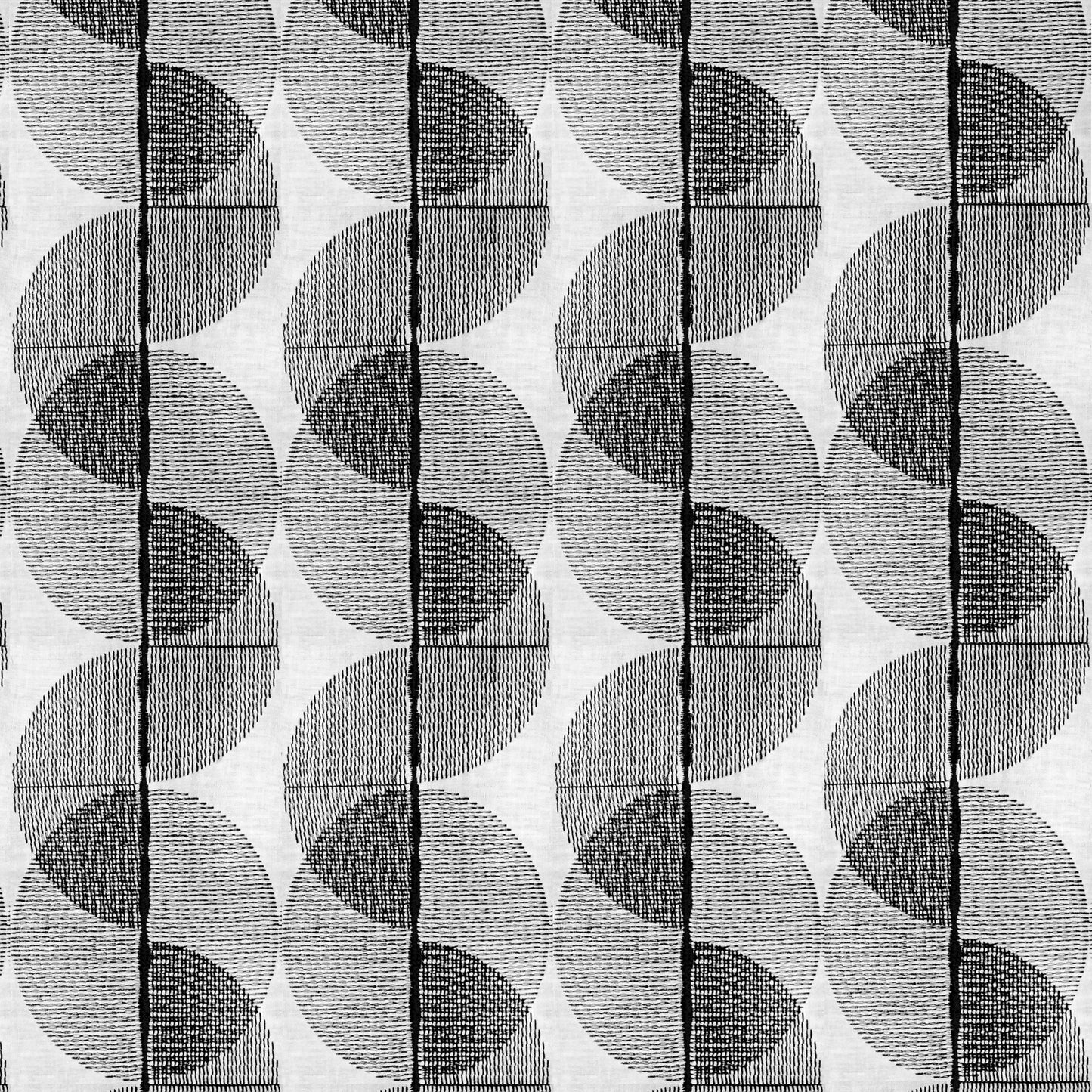 Purchase Thibaut Fabric Pattern number FWW8255 pattern name Cyclone Embroidery color Onyx