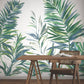 Purchase Gn2546M | Woodnote, Swaying Palms Green & Blue Mural - York Wallpaper