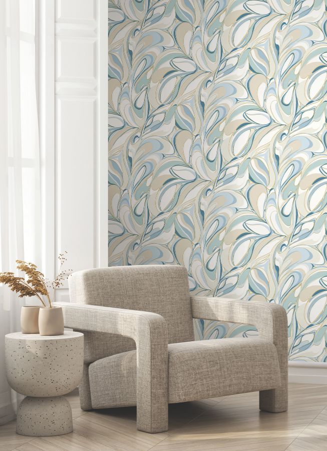 Purchase Gn2562 | Woodnote, Achate Blue - York Wallpaper
