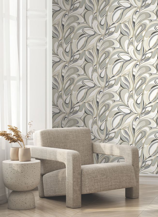 Purchase Gn2564 | Woodnote, Achate Black & Grey - York Wallpaper