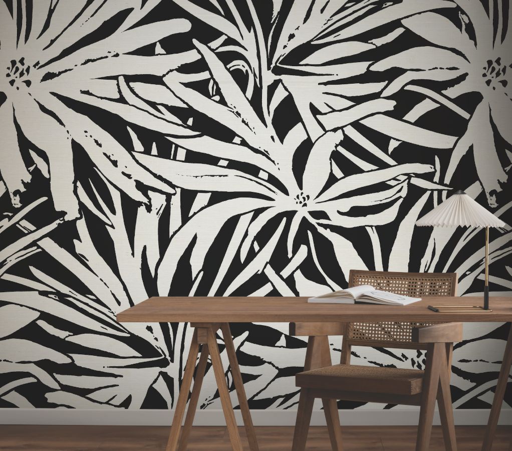 Purchase Gn2576M | Woodnote, Floral Canopy Black Mural - York Wallpaper