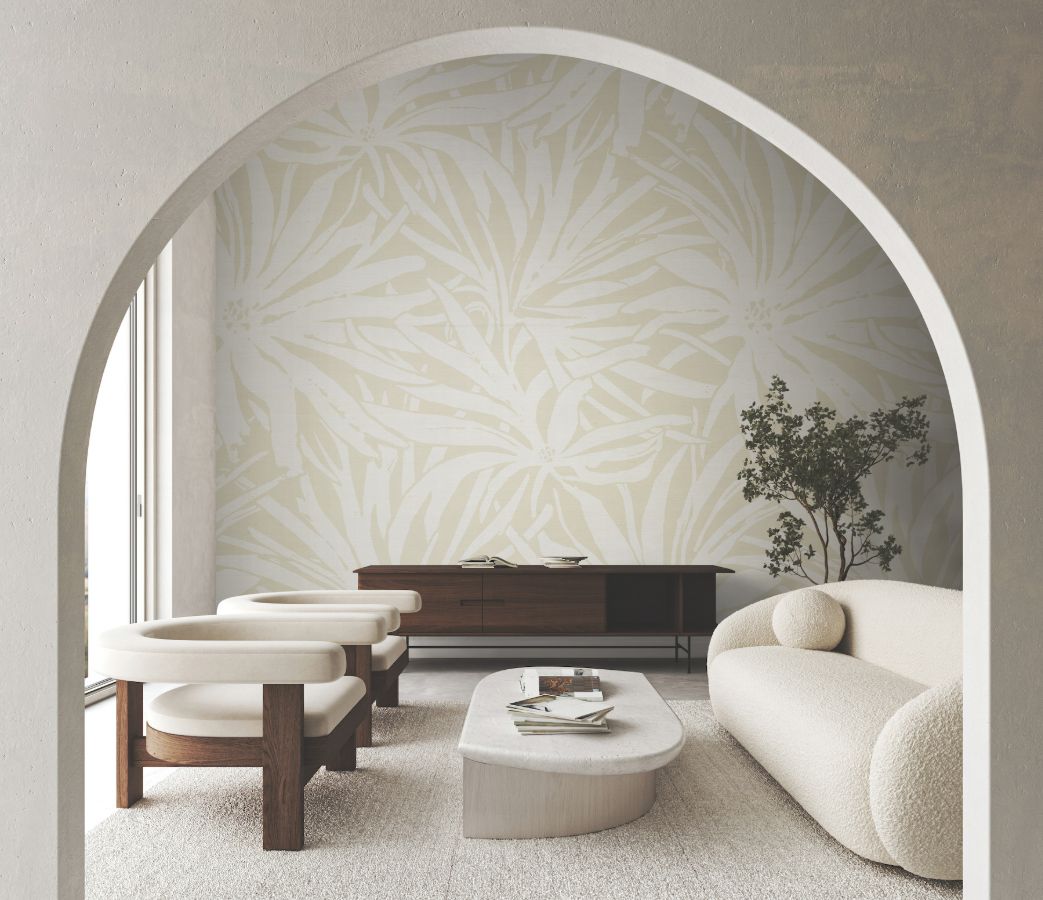 Purchase Gn2577M | Woodnote, Floral Canopy Beige Mural - York Wallpaper