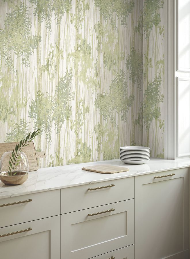 Purchase Gn2601 | Woodnote, Aspen Grove Green - York Wallpaper