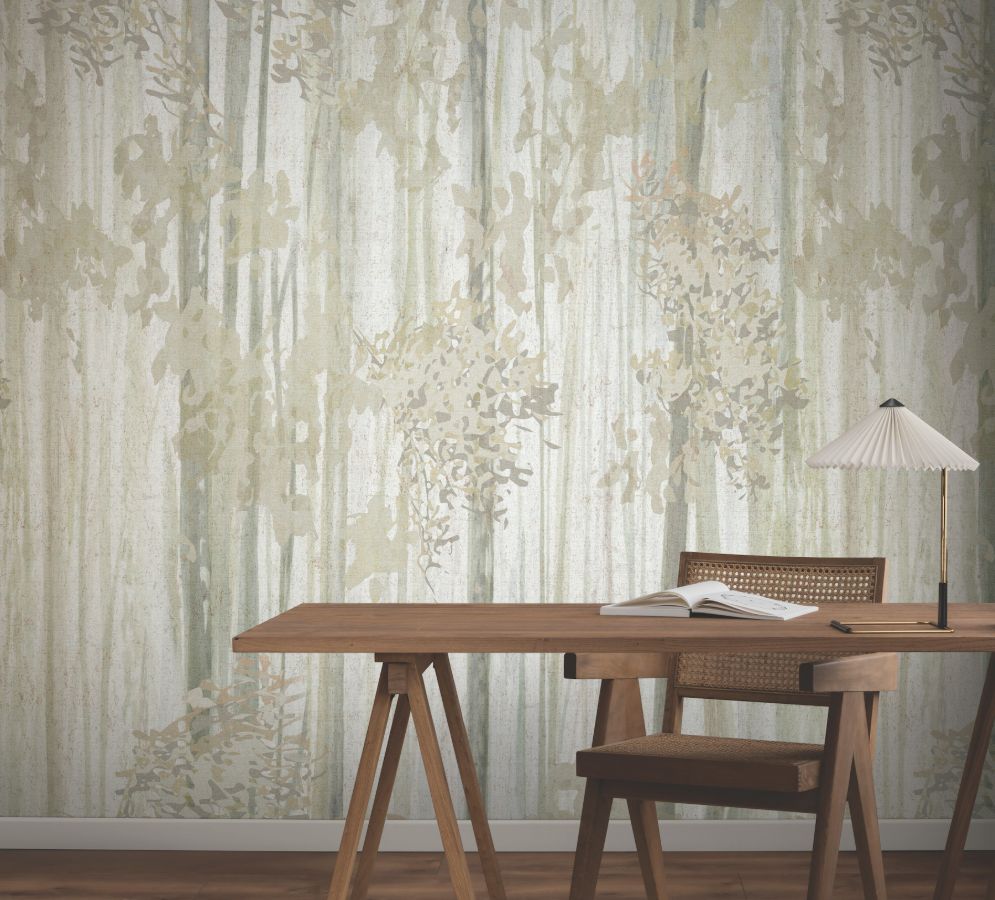 Purchase Gn2605M | Woodnote, Aspen Grove Beige Mural - York Wallpaper