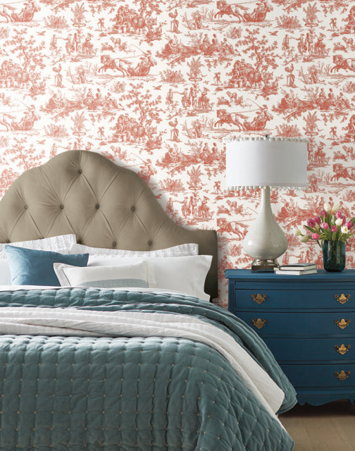 Purchase Gr5925 | Toile Resource Library, Seasons Toile - York Wallpaper