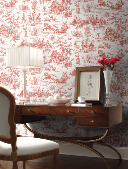 Purchase Gr5925 | Toile Resource Library, Seasons Toile - York Wallpaper