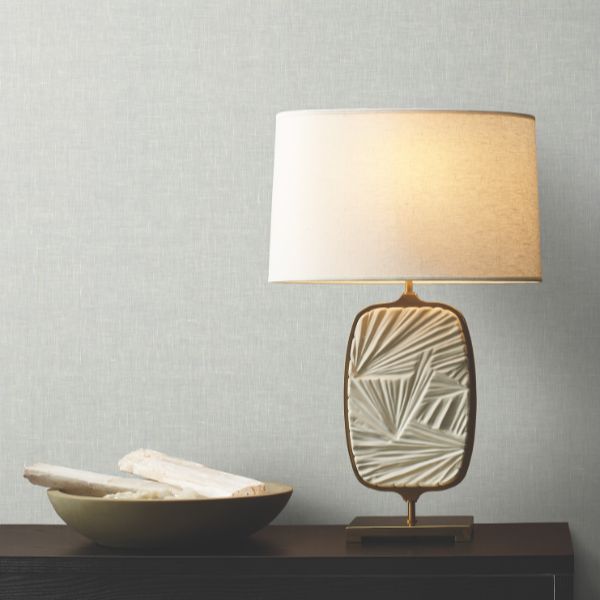 Purchase Grl86134 | Natural Palette Resource, Sheer Linen Light Grey - Ronald Redding Wallpaper