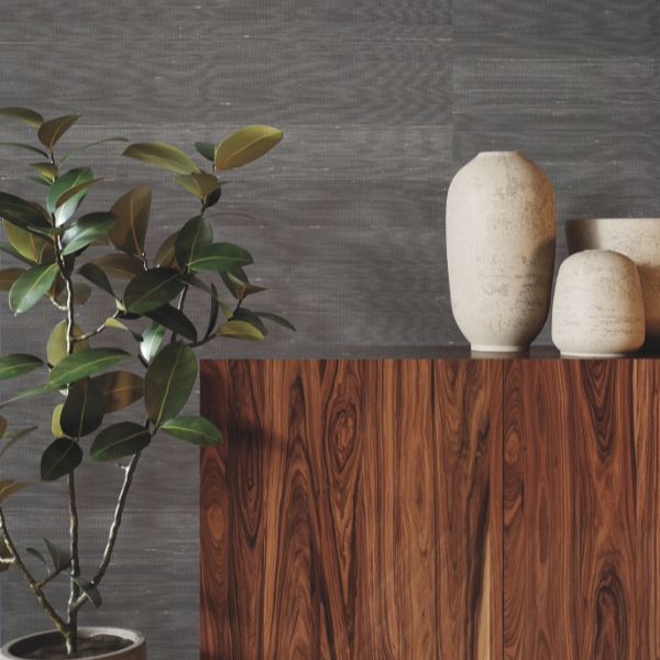 Purchase Grl88126 | Natural Palette Resource, Silk Road Graphite - Ronald Redding Wallpaper