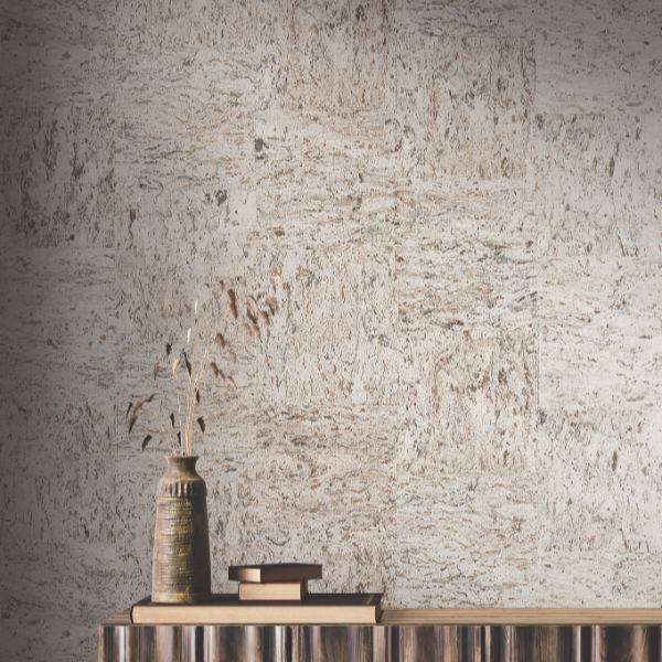 Purchase Grl88203 | Natural Palette Resource, Caldera Cork Silver Birch - Ronald Redding Wallpaper