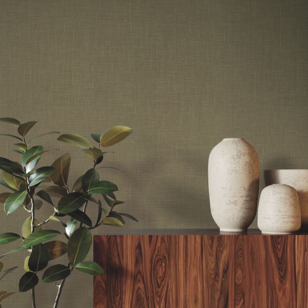 Purchase Grl88384 | Natural Palette Resource, Jute Weave Moss - Ronald Redding Wallpaper