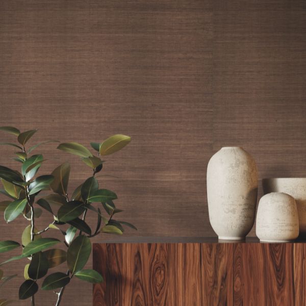 Purchase Grl88405 | Natural Palette Resource, Glistening Sisal Friar Brown - Ronald Redding Wallpaper