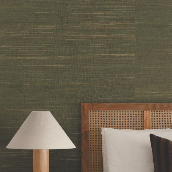 Purchase Grl88473 | Natural Palette Resource, Multicolored Hemp Dry Sage - Ronald Redding Wallpaper
