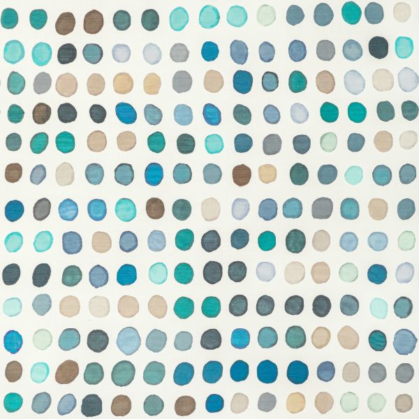 Sample - Gwf-2735.355.0 | Twister Print, Denim/Aqua - Lee Jofa Modern Fabric