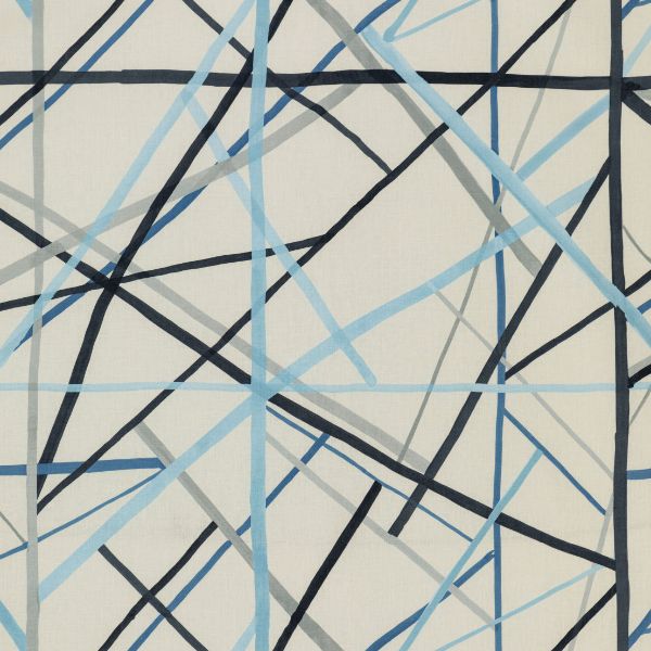 Sample - Gwf-3771.15.0 | Simpatico Print, Sky - Lee Jofa Modern Fabric