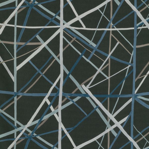 Sample - Gwf-3771.821.0 | Simpatico Print, Raven - Lee Jofa Modern Fabric