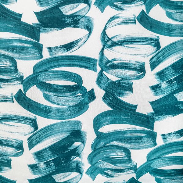 Sample - Gwf-3773.35.0 | Laryo Print, Lagoon - Lee Jofa Modern Fabric