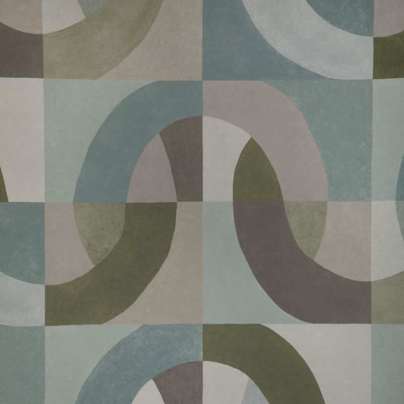 Sample - Gwp-3731.1311.0 | Colonnade Paper, Green Abstract - Lee Jofa Modern Wallpaper