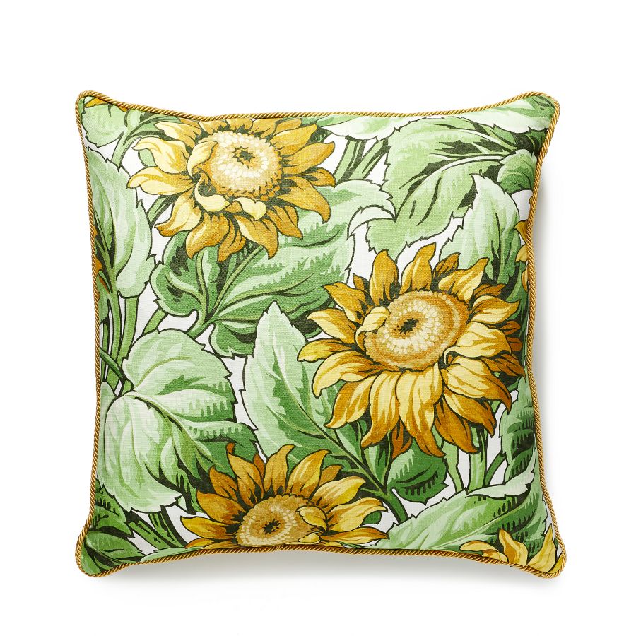 Purchase GWSUNFLPILL0001 Sunflower Print, Harvest - Scalamandre Pillows