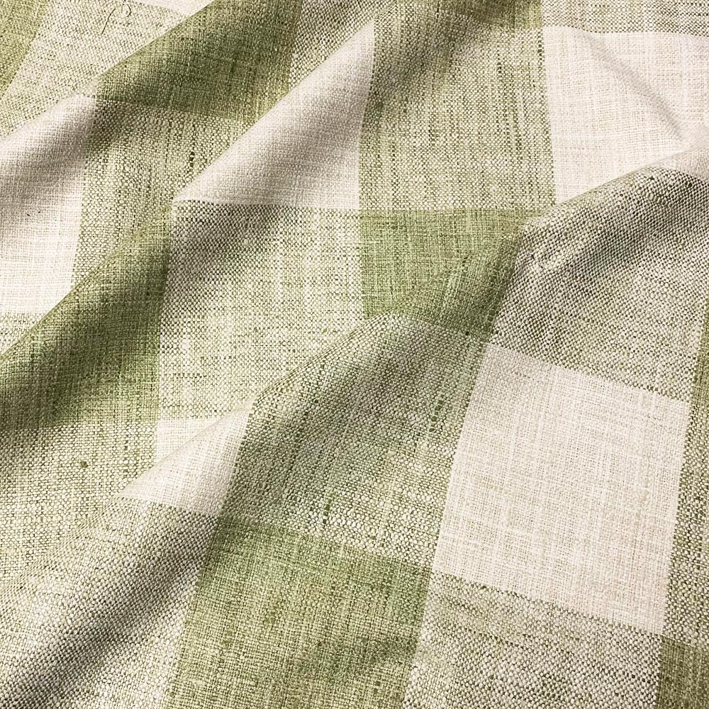 Sample 8731 Ian Balsam, Green Check Plaid Multipurpose Fabric by Magnolia