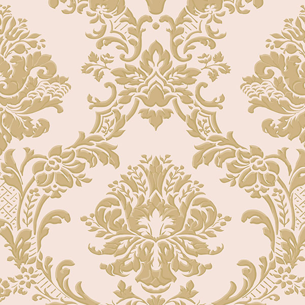 Purchase Im36406 | Silk Impressions 2, Pink Damask - Norwall Wallpaper