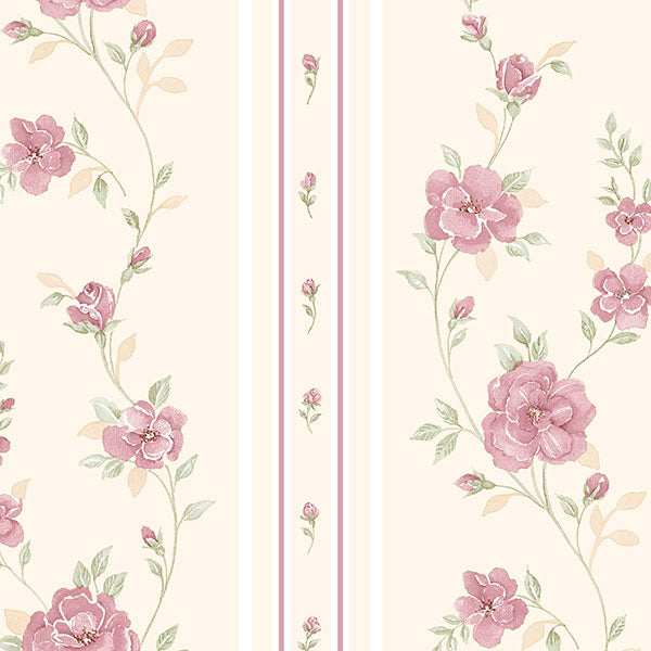 Purchase Im36410 | Silk Impressions 2, Pink Floral - Norwall Wallpaper