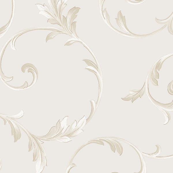 Purchase Im36417 | Silk Impressions 2, Beige Floral - Norwall Wallpaper