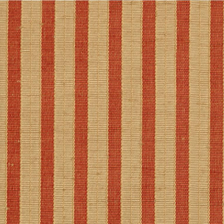 Sample JAG-50014-216 Trevi Stripe Pekin Red Stripes Brunschwig and Fils Fabric