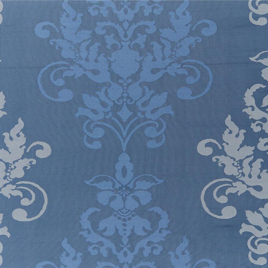 Sample JAG-50045-5 Palazzo Twilight Blue Damask Brunschwig and Fils Fabric