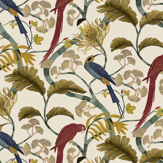 Purchase Jmw1006-21 Living Branches, Red Animals - Kravet Couture Wallpaper - Jmw1006.21.0