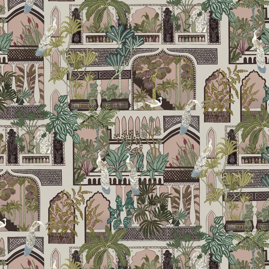 Sample - JMW1011.01.0 Peacock Arches, 1 by Kravet Couture Wallpaper