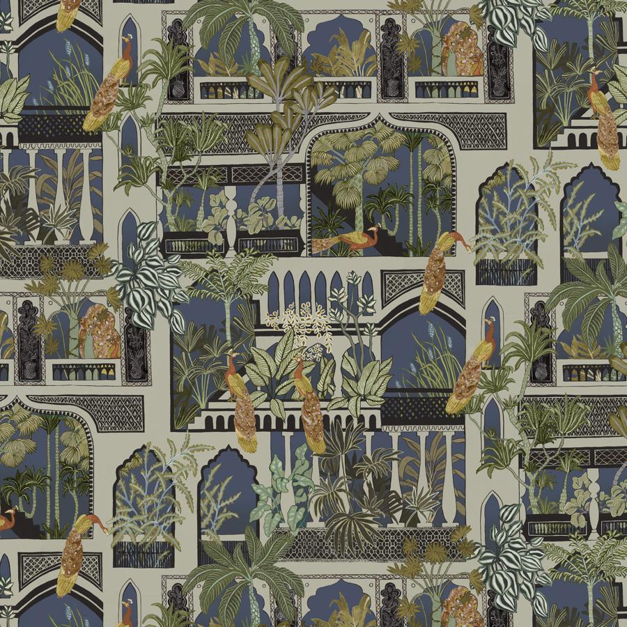 Sample - JMW1011.31.0 Peacock Arches, 31 by Kravet Couture Wallpaper