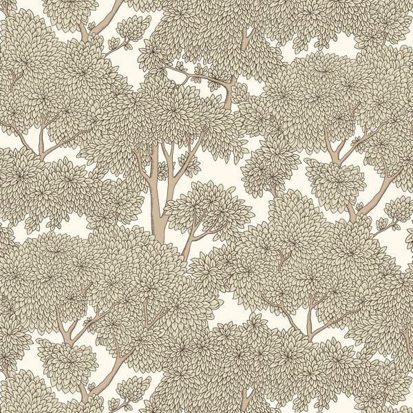 Sample - Jmw1014-21 | Stockend Woods, Green Botanical - Kravet Couture Wallpaper - Jmw1014.21.0