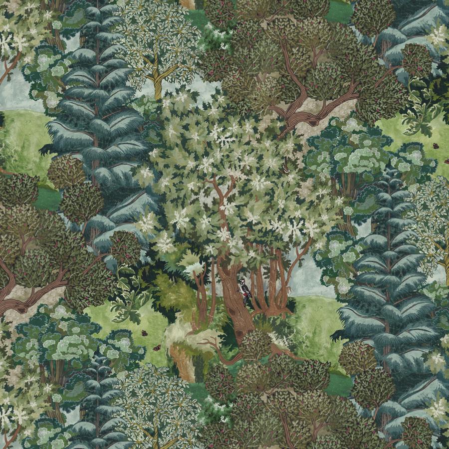 Sample - JMW1018.01.0 Miserden Trees, 1 by Kravet Couture Wallpaper