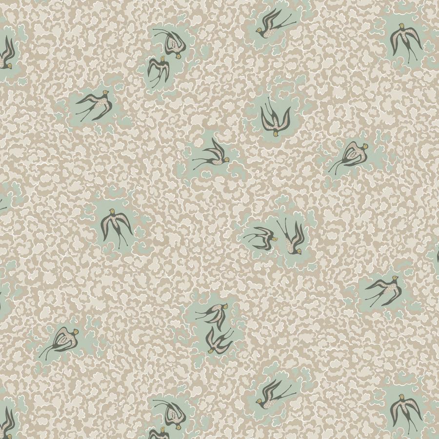 Sample - JMW1020.21.0 Beas Swallows, 21 by Kravet Couture Wallpaper