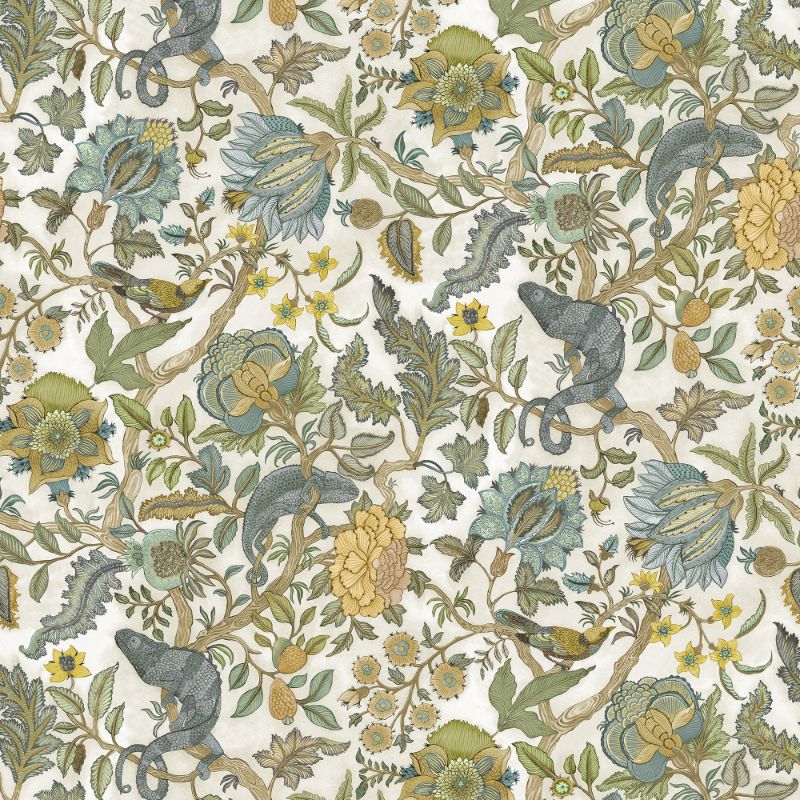 Purchase Jmw1022.01.0 Chameleon Trail Wp, Green Animals - Kravet Couture Wallpaper