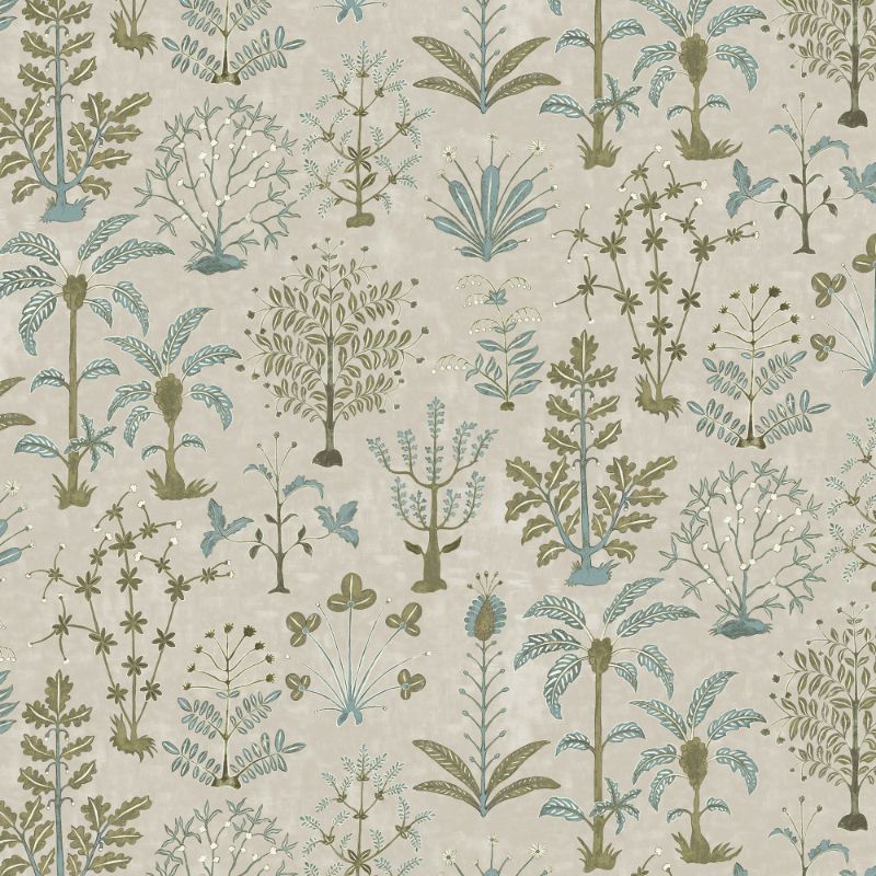 Purchase Jmw1023.41.0 Cynthia Wp, Beige Botanical - Kravet Couture Wallpaper