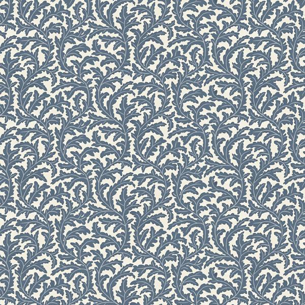 Sample - Jmw1025-41 | Frond Ogee, Blue Lattice - Kravet Couture Wallpaper - Jmw1025.41.0