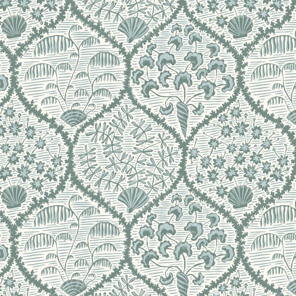 Sample - Jmw1029-11 | Sowerby, Blue Abstract - Kravet Couture Wallpaper - Jmw1029.11.0