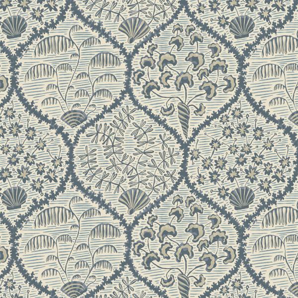 Sample - Jmw1029-21 | Sowerby, Blue Abstract - Kravet Couture Wallpaper - Jmw1029.21.0