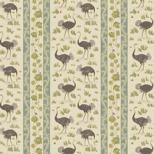 Purchase Jmw1032-41 Ostrich Stripe, Green Botanical - Kravet Couture Wallpaper - Jmw1032.41.0