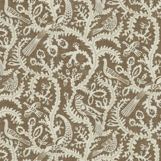 Purchase Jmw1035-21 Stitched Birds, Brown Animals - Kravet Couture Wallpaper - Jmw1035.21.0