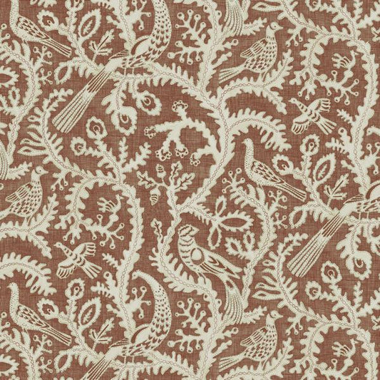 Purchase Jmw1035-41 Stitched Birds, Red Animals - Kravet Couture Wallpaper - Jmw1035.41.0