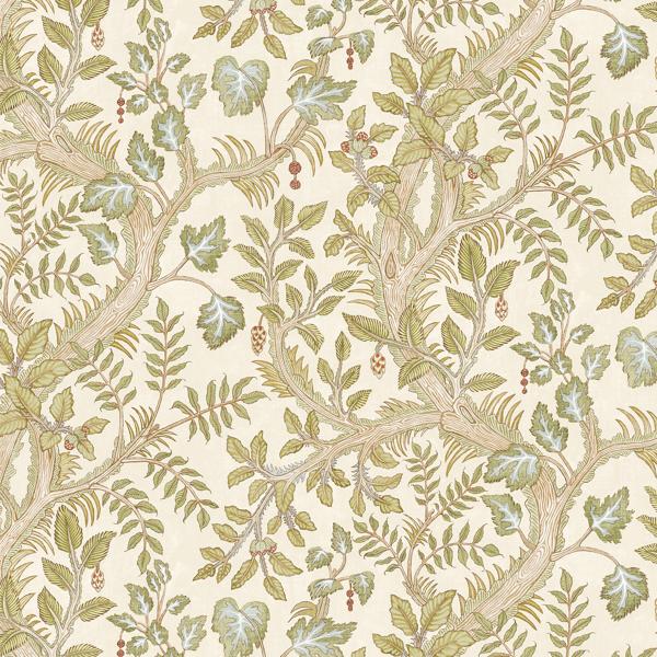 Sample - Jmw1036-31 | Hedgerow, Green Botanical - Kravet Couture Wallpaper - Jmw1036.31.0