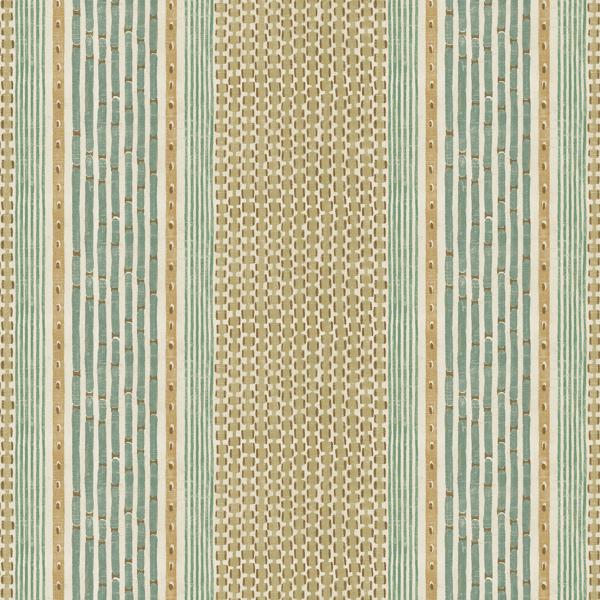 Sample - Jmw1042-01 | Rita Stripe, Green Geometric - Kravet Couture Wallpaper - Jmw1042.01.0