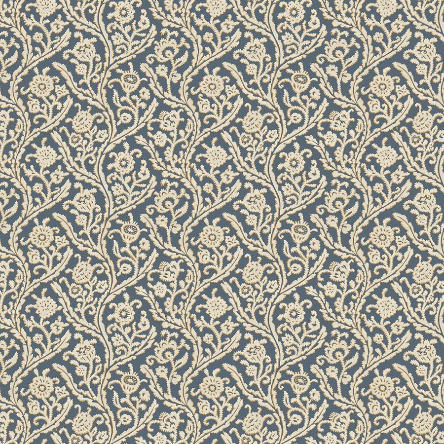 Purchase Jmw1044-91 Letti, Blue Botanical - Kravet Couture Wallpaper - Jmw1044.91.0
