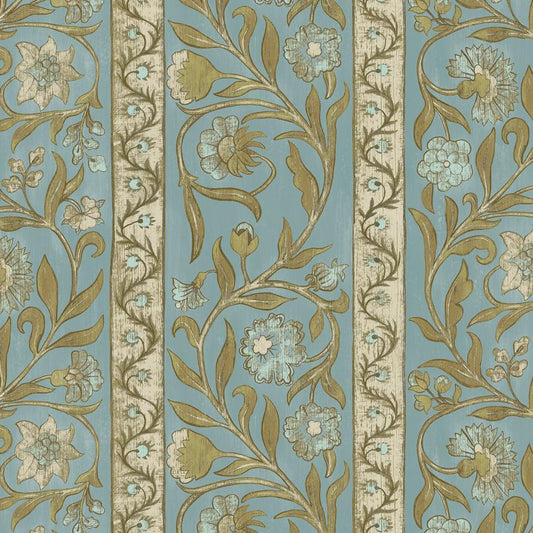 Purchase Jmw1046-41 Potter Stripe, Blue Stripes - Kravet Couture Wallpaper - Jmw1046.41.0