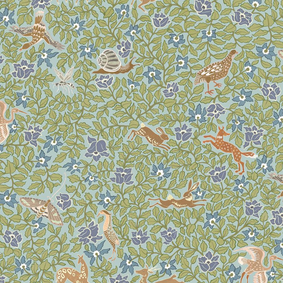 Purchase Jmw1047-21 Haresfield Walk, Blue Animals - Kravet Couture Wallpaper - Jmw1047.21.0
