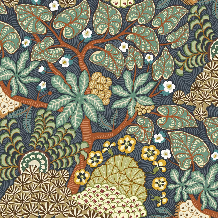 Purchase Jmw1051-11 Masako, Blue Botanical - Kravet Couture Wallpaper - Jmw1051.11.0