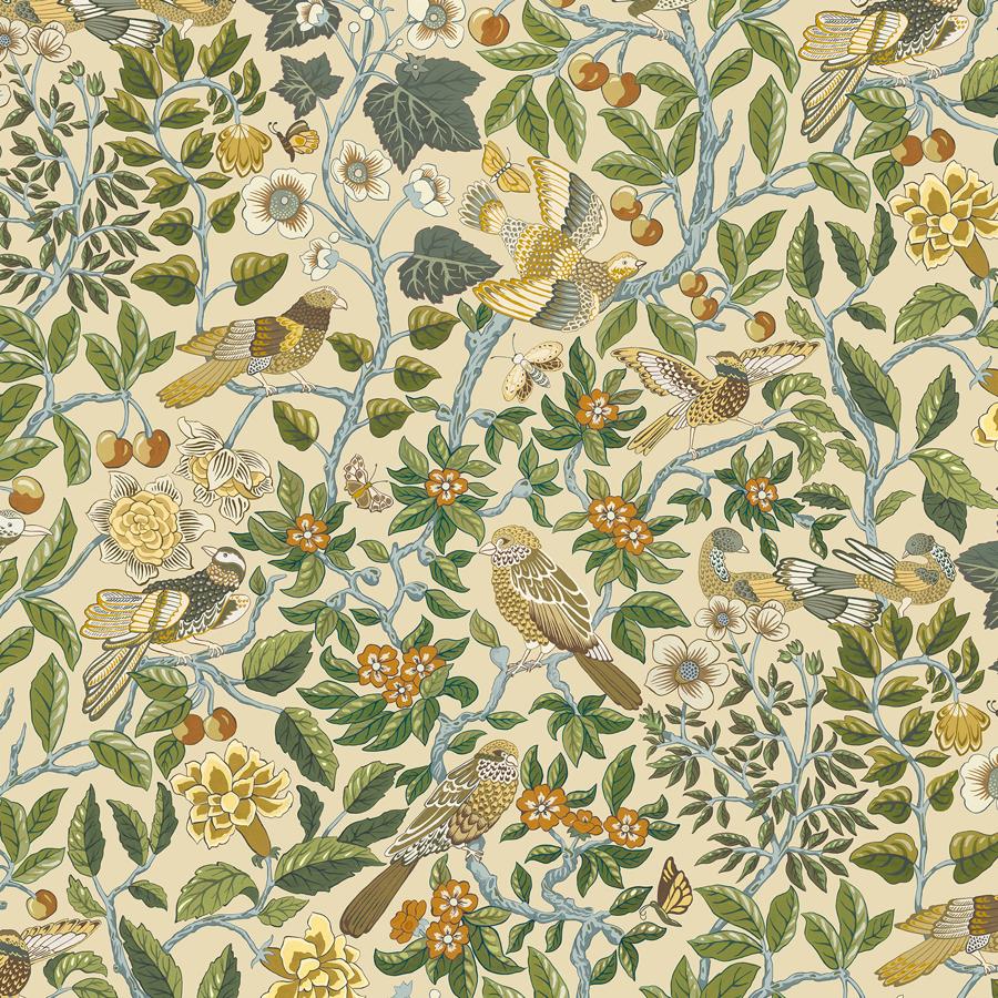 Purchase Jmw1053-01 Noise Next Door, Beige Animals - Kravet Couture Wallpaper - Jmw1053.01.0